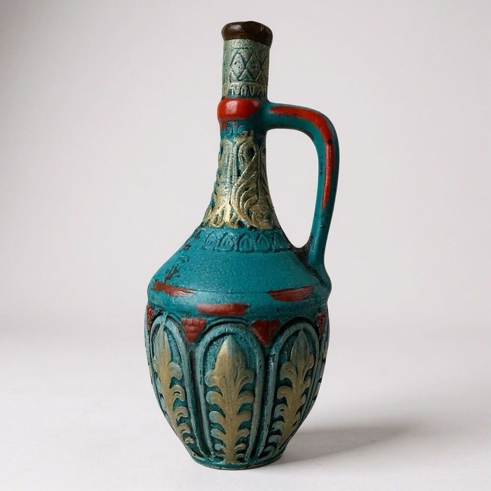 Vintage Meda Semi Red Wine Ceramic Vase